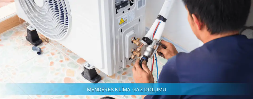 Menderes İlçemi Midea Klima Gaz Dolumu